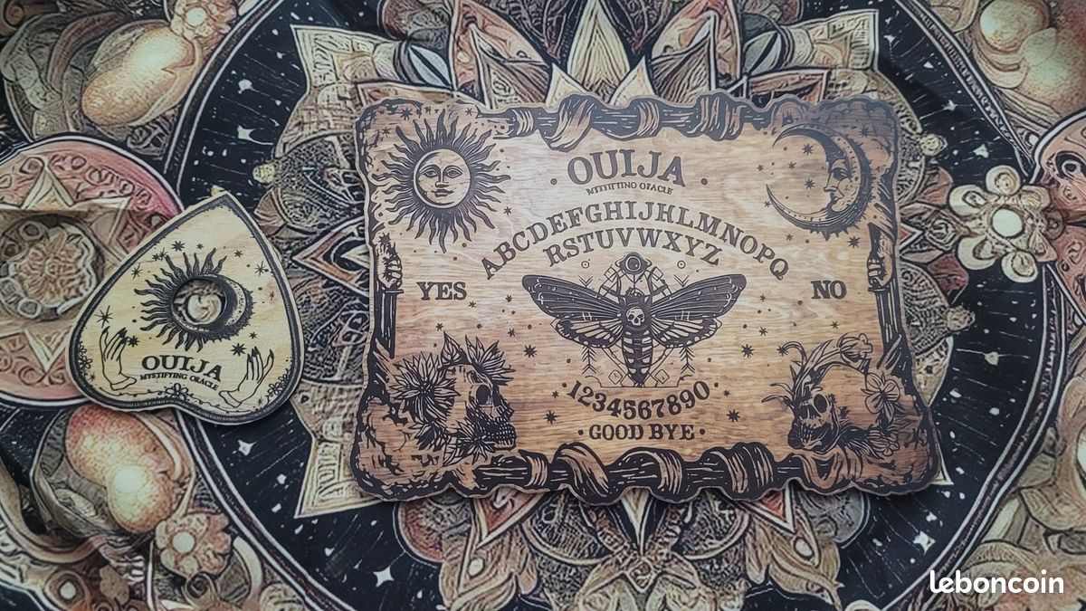 Ouija planche en bois,Planche d'esprit,Planche de ouija en bois,Planchette Ouija,Planche parlante,Planche à esprit Ouija,Jeu d'esprit - France