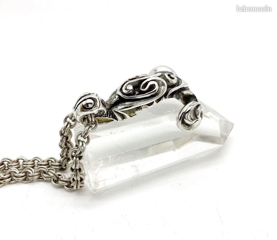 Collier avec pendentif ethnique tribal maori Hawaï métal argenté mixte tortue requin marteau chaîne incluse (image 4)