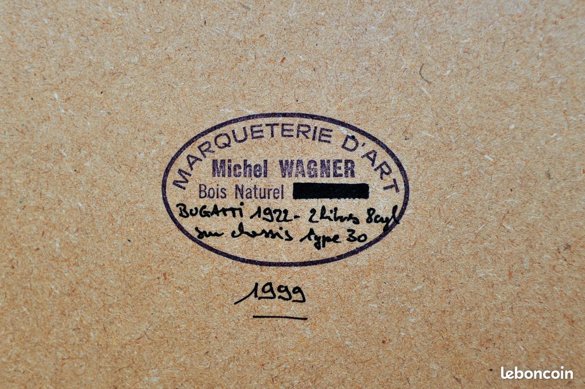 Marqueterie d'art de Michel Wagner. BUGATTI 1922 (image 3)