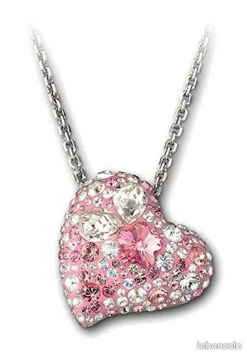 Collier ALANA SWAROVSKI Coeur Rose - NEUVE (image 2)