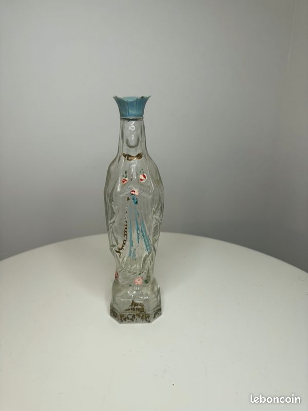 Ancien Verre De Curiste Bleu - Souvenir De Lourdes 1933 - Prénom Élisabeth
