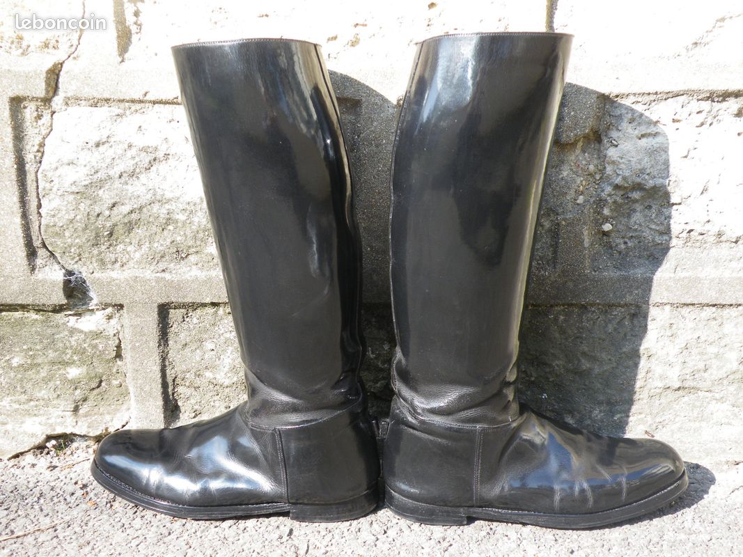 Bottes D'équitation Coloniales En Cuir - Guerre Révolutionnaire - Sur Mesure Disponibles