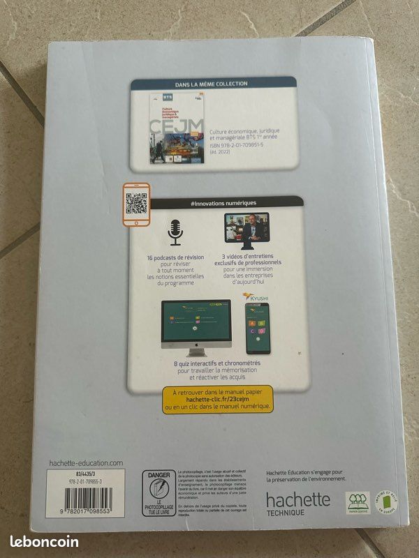 Livre manuel bts cejm 2eme année (image 3)