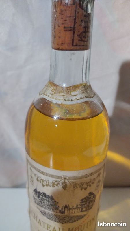 Rare Château Moutin Liquoreux Graves Supérieures SEC des Années 60-70 J. Darriet (image 3)