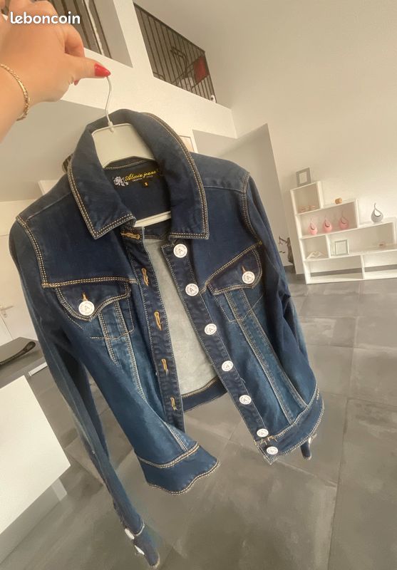 Veste en jean cintré Taille S (image 7)
