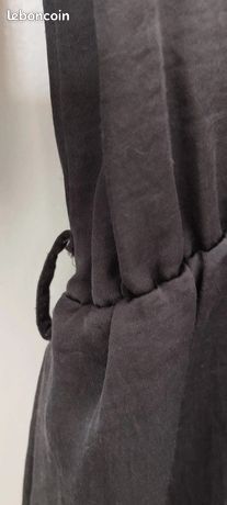 Robe Camaïeu Taille 36 Gris Anthracite - Occasion Très Bon état - Coton Mélangé - Genou