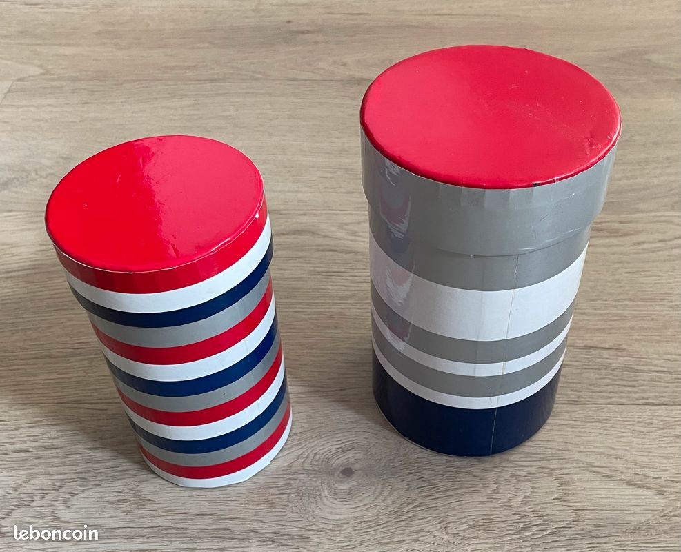 Boîtes de Noël H 16 Ø 10 cm H 14 Ø 8 cm (image 3)