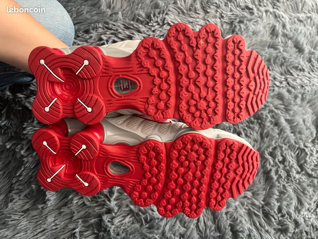Shox blanche rouge (image 4)