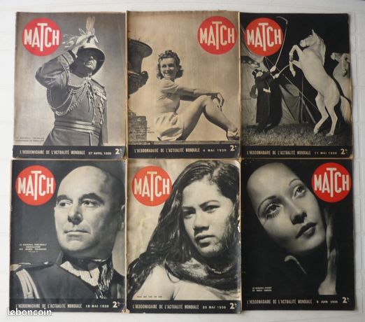 LOT 6 magazines MATCH 1939 (lot 5)