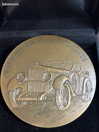 Médaille Française – 100 Ans Peugeot Sochaux 1890-1990 – Bronze Doré