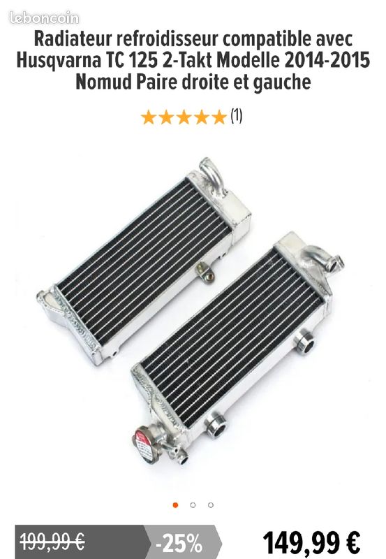 Radiateur cross Équipement moto