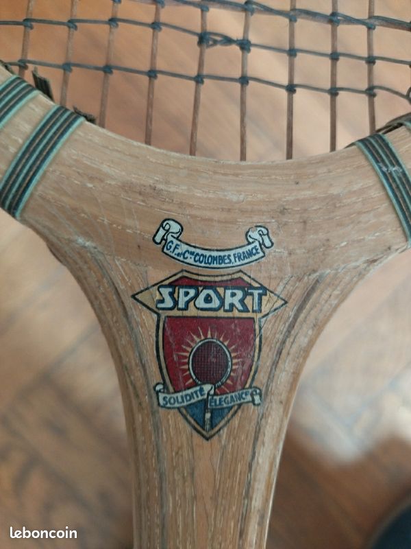 Raquette De Tennis Gauthier Équipe De France – Vintage, Ancienne, France