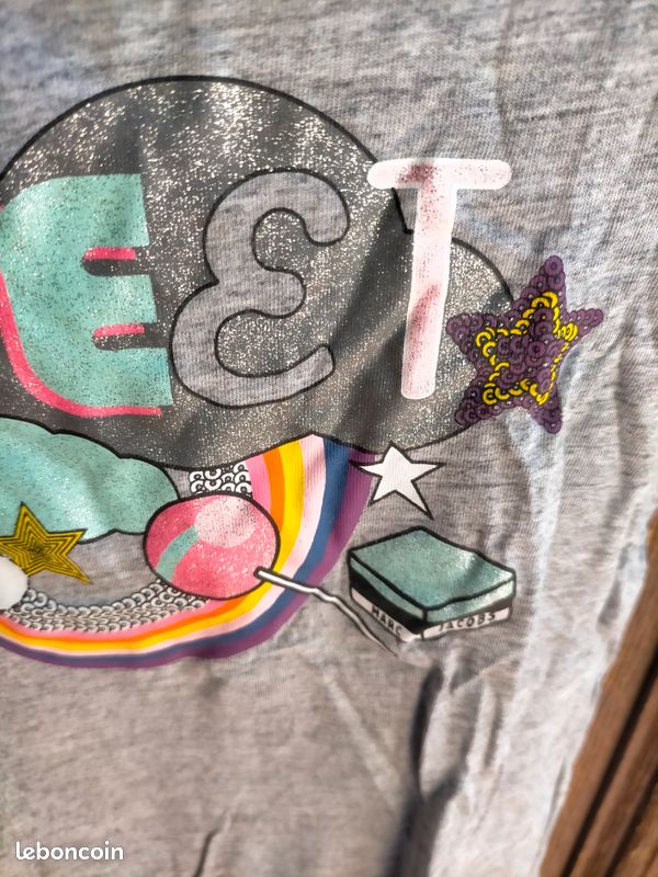 TRES JOLI TEE SHIRT MARC JACOBS 6 ans (image 2)