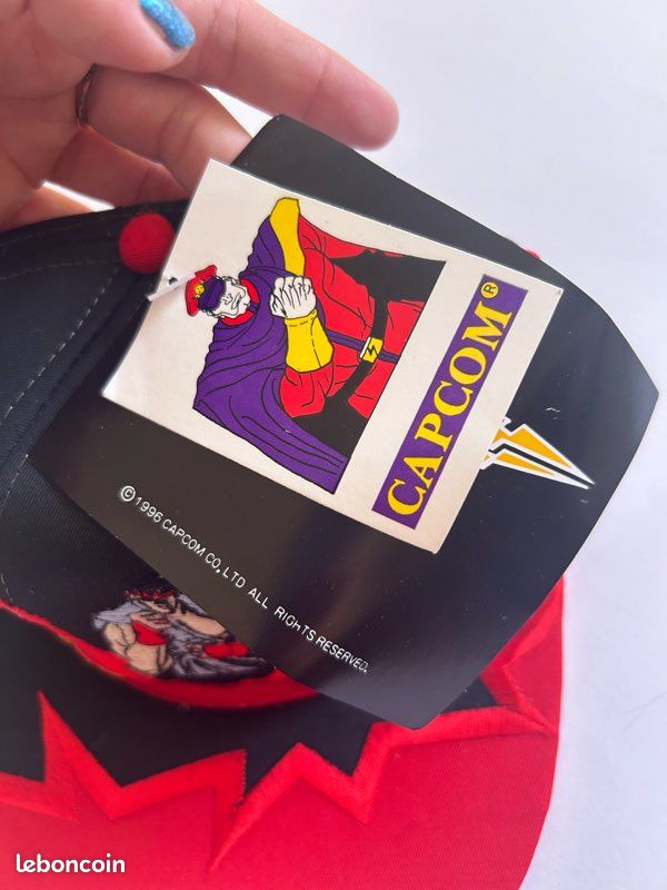 Casquette Street Fighter Capcom 1996 – Enfant – Vintage – Mr Bison Zangief