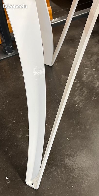 Table verre + pieds fer 88cm (image 3)