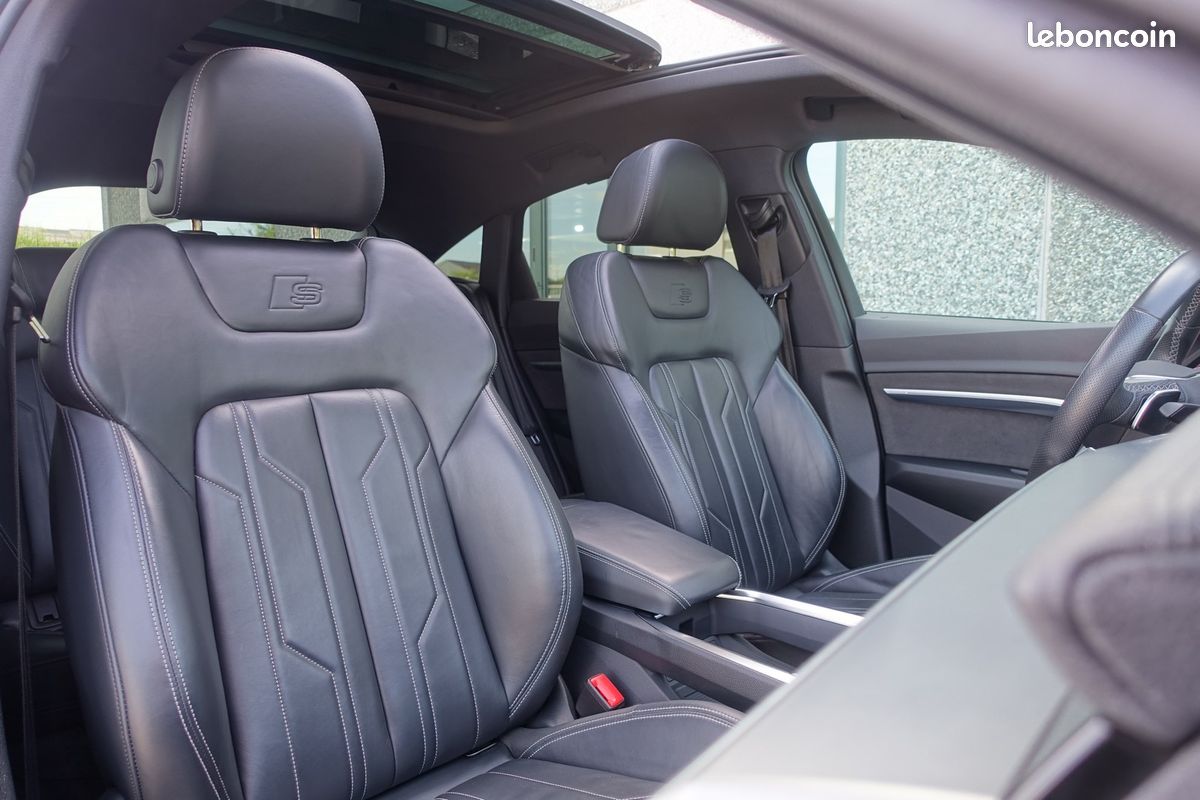 E-Tron 55 Sportback Quattro S-Tronic S-Line 408ch Virtual cockpit/Toit ouvrant/Cuir sport Chauffant/Grd Gps europe/Caméra 3D/Accès confort/HUD/Full LED/Carplay/1*Main/Garantie 12 mois (image 6)