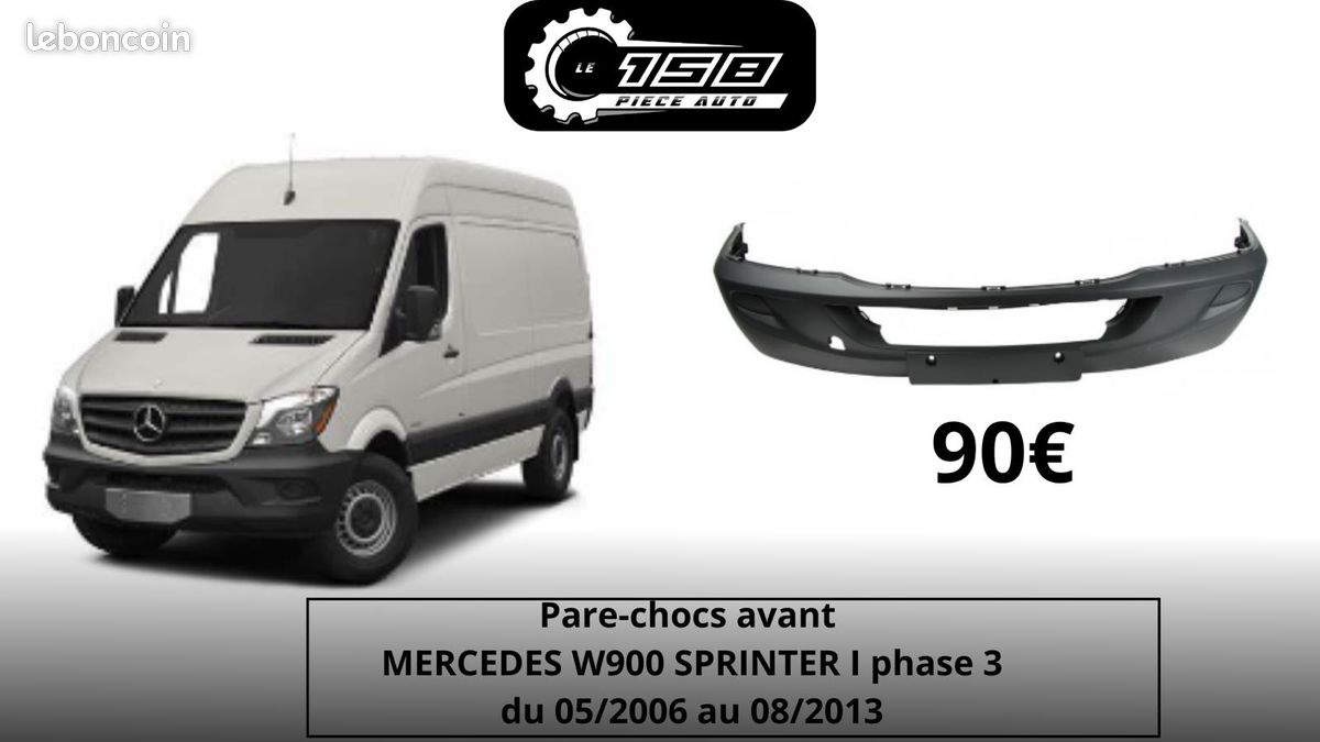 Pare-chocs Avant neuf Mercedes sprinter de 2006 à 2013 (image 1)