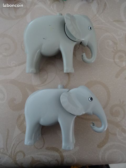 Eléphants tête articulée Lego Duplo (image 1)