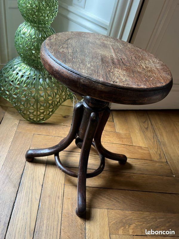 Tabouret de piano ancien (image 2)