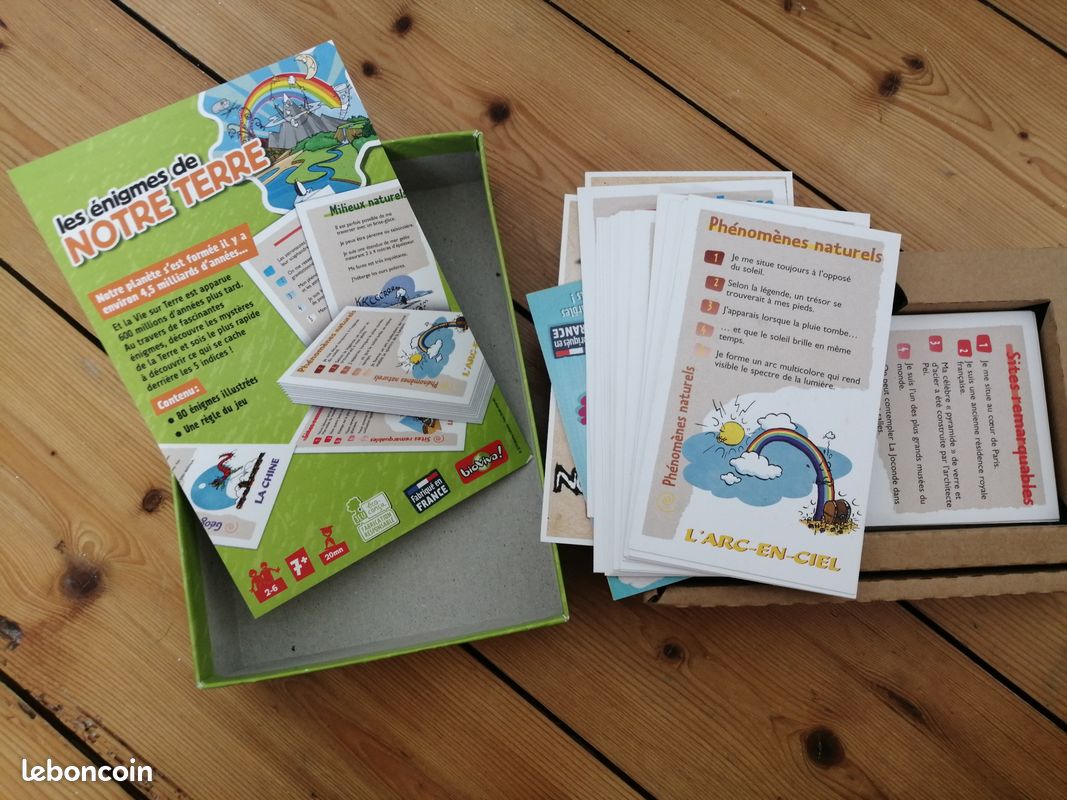 Jeu de cartes "énigmes de notre terre" (image 2)