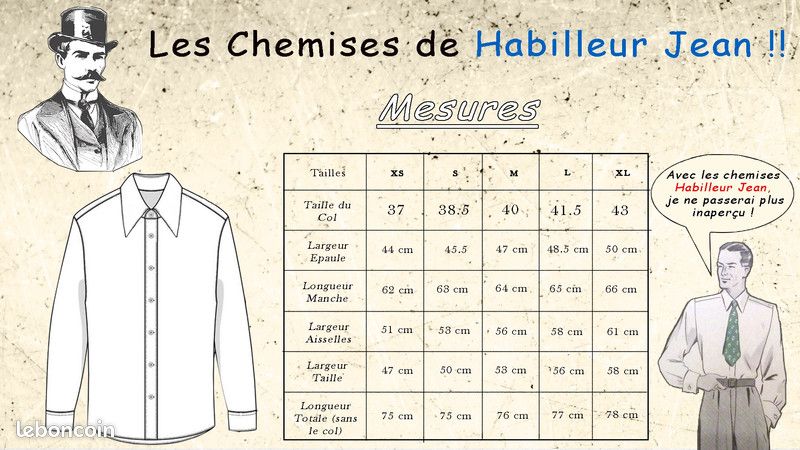 Chemise col club Vêtements