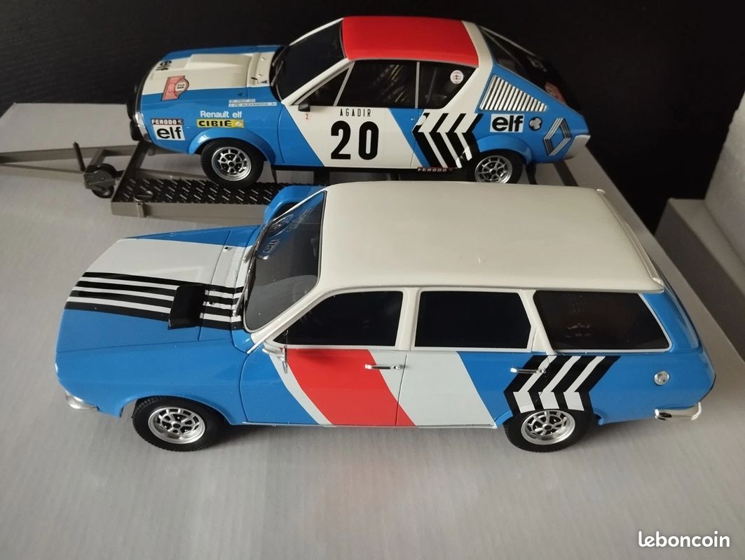 OT357 Pack Rally Renault 17 Renault 12 Break Monte-Carlo 1975 - OTTO OTTOMOBILE - Collection