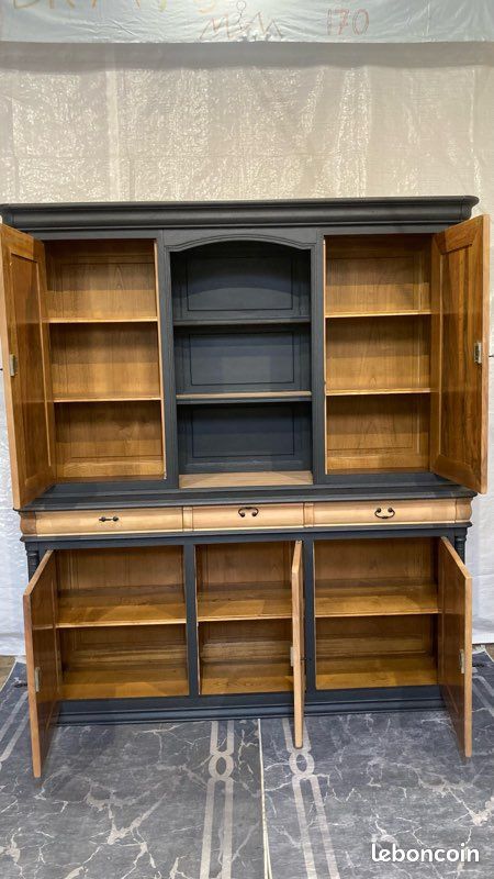 Buffet vaisselier art déco 3 corps Buffet vaisselier art déco 3 corps