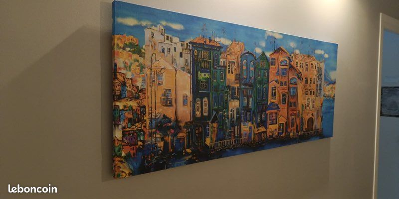 Tableau décoratif sur toile multicolore : Venise 120 x 50 cm (image 2)