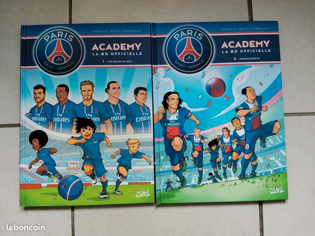 BD Academy PSG la bd officielle tome 1 et 3 (image 1)