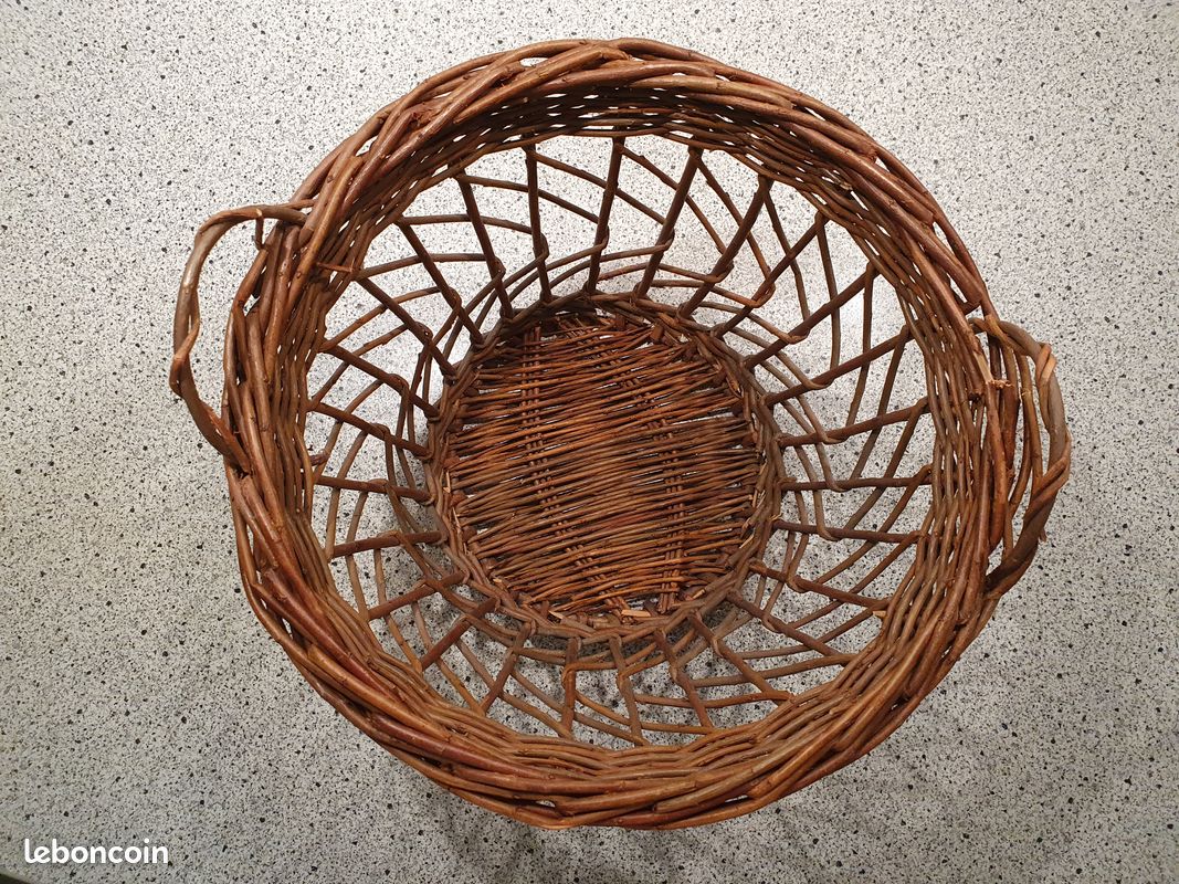 Panier de rangement rond en osier (image 5)