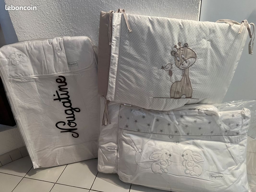 Parure de lit + matelas à langer Nougatine (image 2)