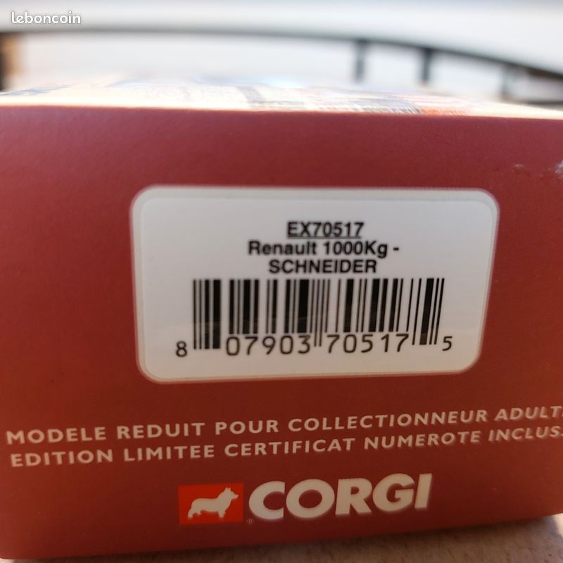 RENAULT 1000 KG + Remorque Renault Cinema - Corgi 1/43 Ed Limitee 2900