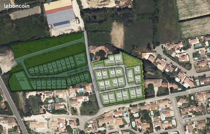 Terrain 400 m² Senas