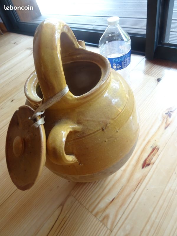 Grand pot jaune émaillé de la région Sud-Ouest (image 3)