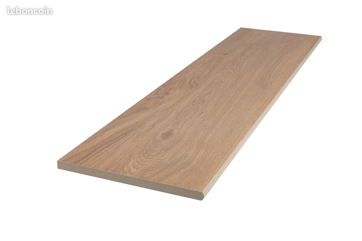 Margelle grès cérame 30x120cm bois marron (image 1)