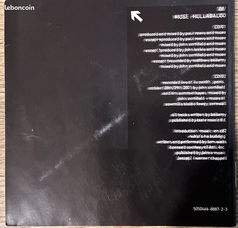 CD MUSE HULLABALOO soundtrack (image 4)