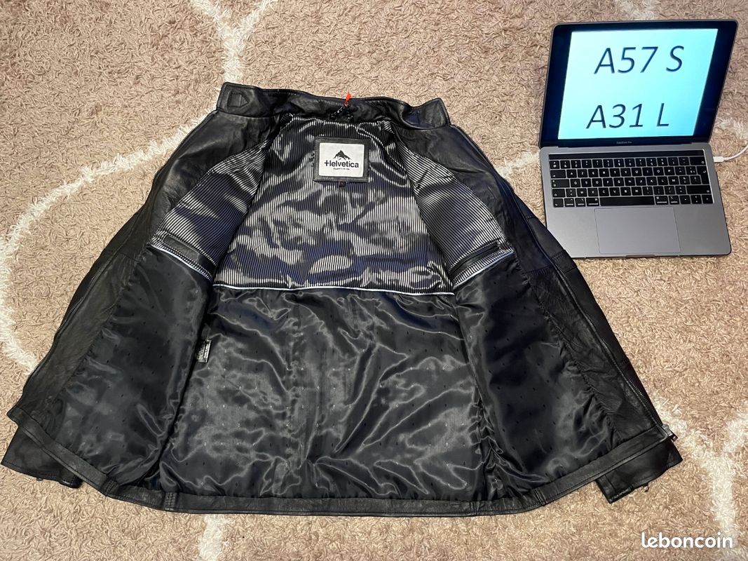 Blouson veste 100% cuir Helvetica S et L (image 2)