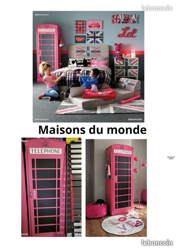 Armoire MAISONS DU MONDE forme cabine téléphonique (image 1)