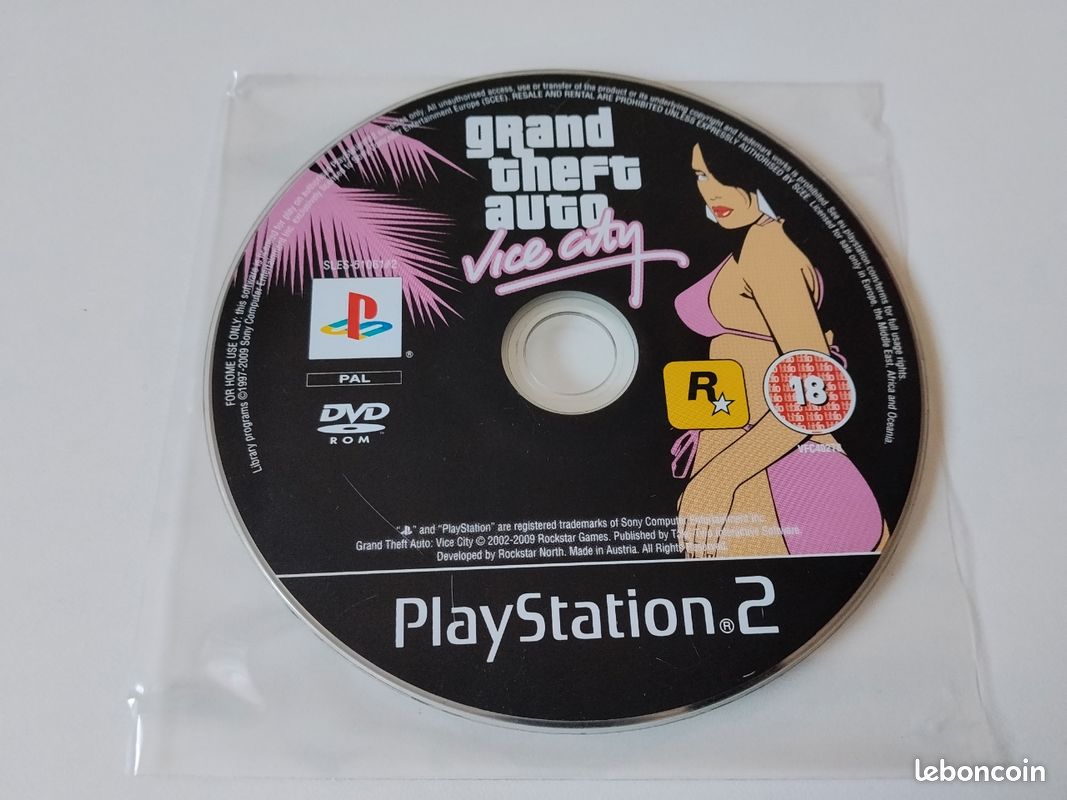 Jeu vidéo gta grand theft auto vice city ps2 play 2 PlayStation 2 Sony (image 1)