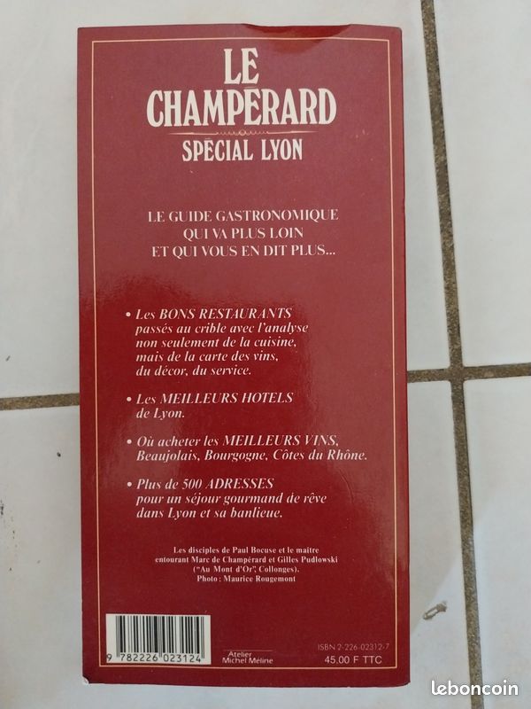 Le Champerard. Spécial Lyon, 1985. Albin Michel (image 2)