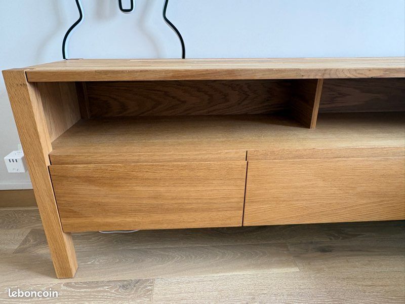 Meuble TV chêne 160cm ADELITA La redoute (image 3)