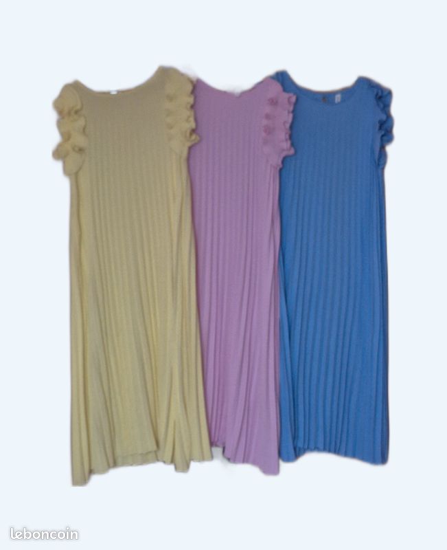 Robes plissées sans manches (image 1)