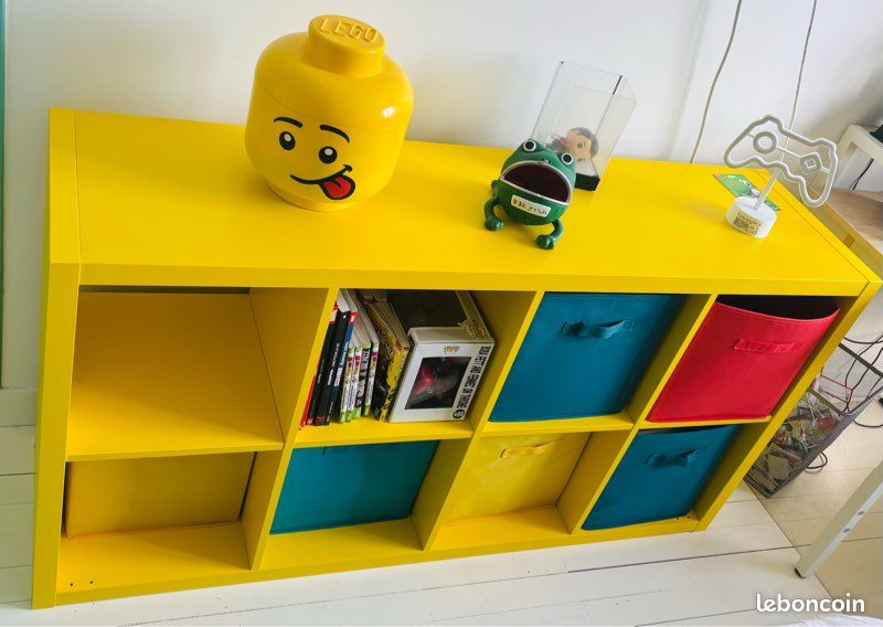 Meuble étagère IKEA jaune (image 1)
