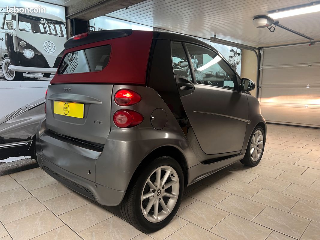 SMART Fortwo II (2) Cabrio Passion MHD 71 Softtouch - Apple CarPlay & Android auto - Feux automatiques - Pneus avant neufs - Révisée pour la vente (image 2)