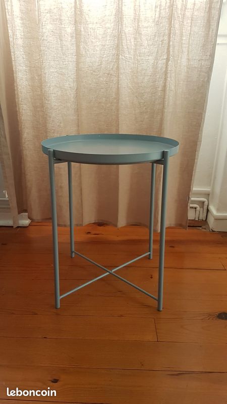 Table/plateau d'appoint GLADOM IKEA bleu (image 3)