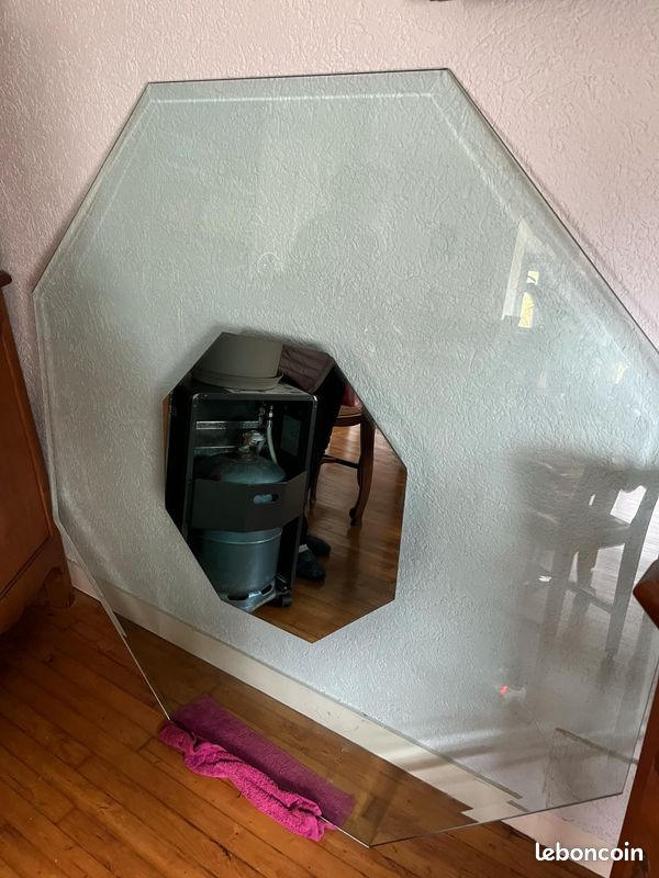 Plateau de table avec miroir central (image 2)