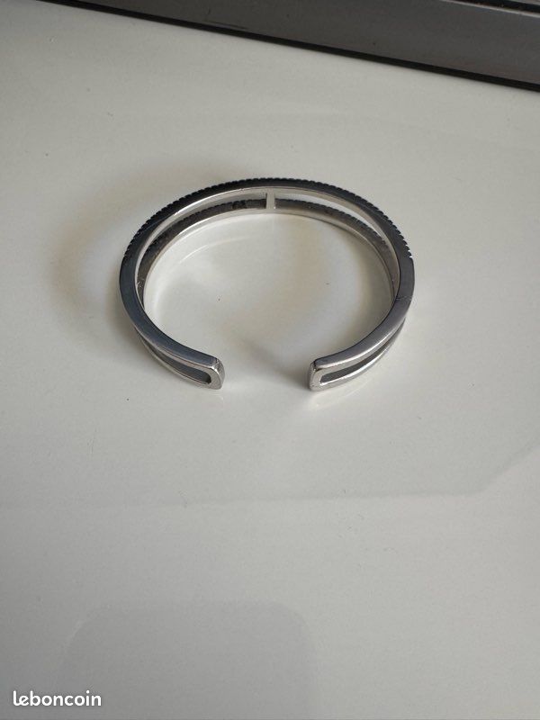 Bracelet jonc double ligne APM MONACO (image 2)