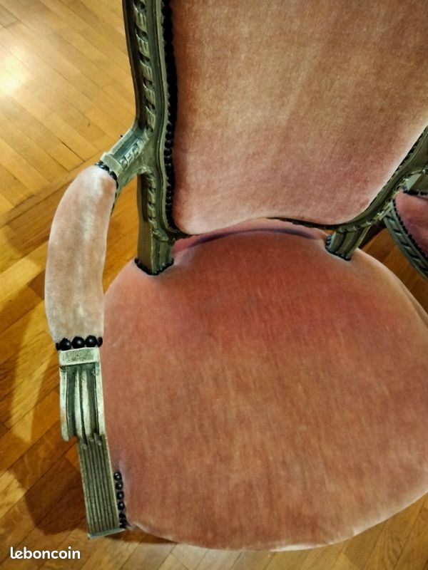 Paire de fauteuils style Louis XVI (image 3)