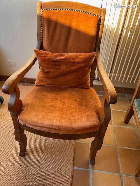 Fauteuils anciens style Louis XV/Louis XVI (image 3)