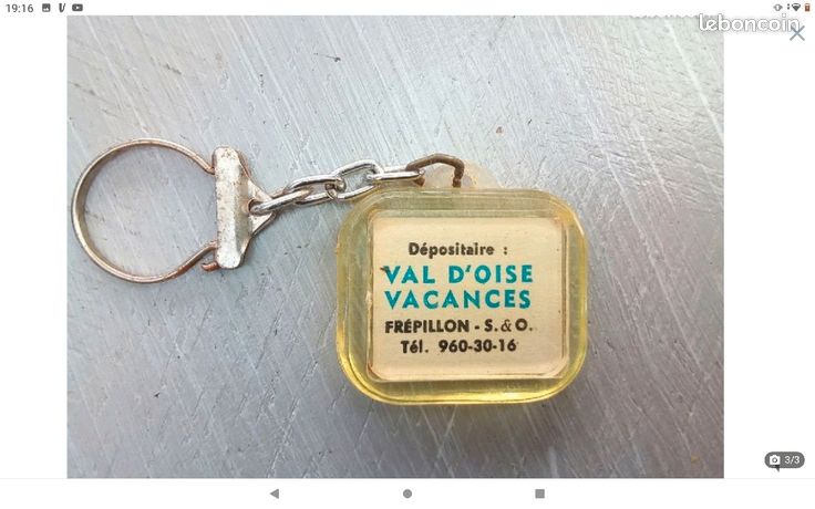 Lot De 2 Porte-clés Caravane/camping-car - Design Rétro Mignon